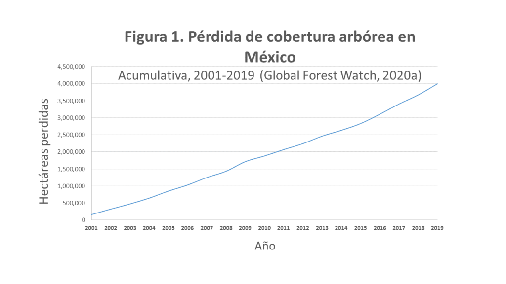 Figura1 Deforestación en México: llegar con vergüenza al futuro
